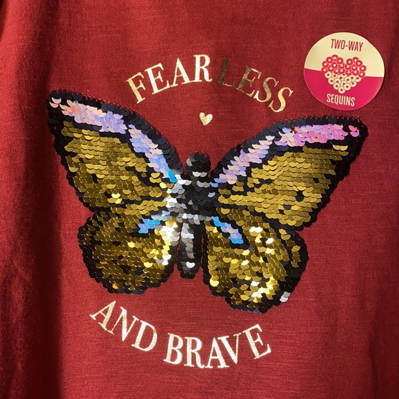 Girls T shirt with color changing sequins - Picture 2 of 5